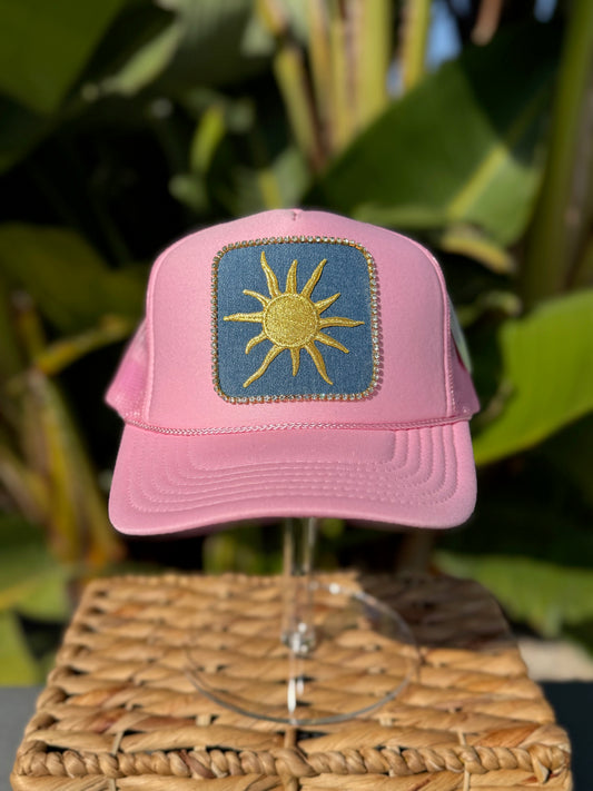 Sunspoke Signature Trucker Hat - Pink