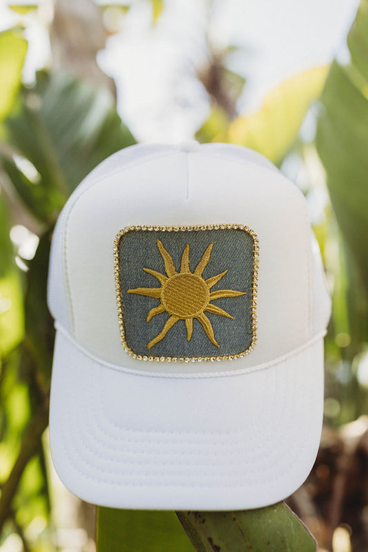 Sunspoke Signature Trucker Hat - White