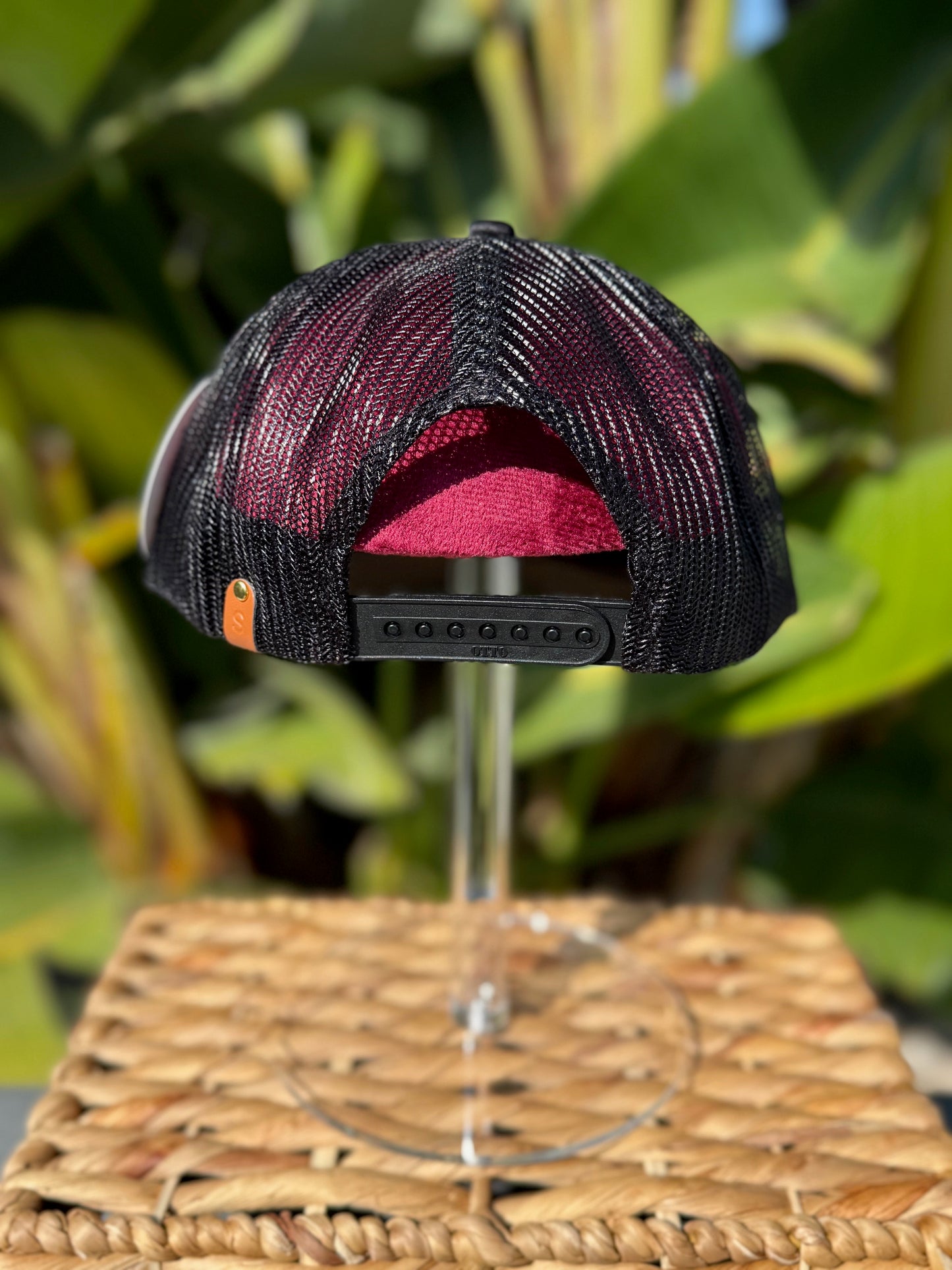 Gold Anchor Trucker Hat - Black