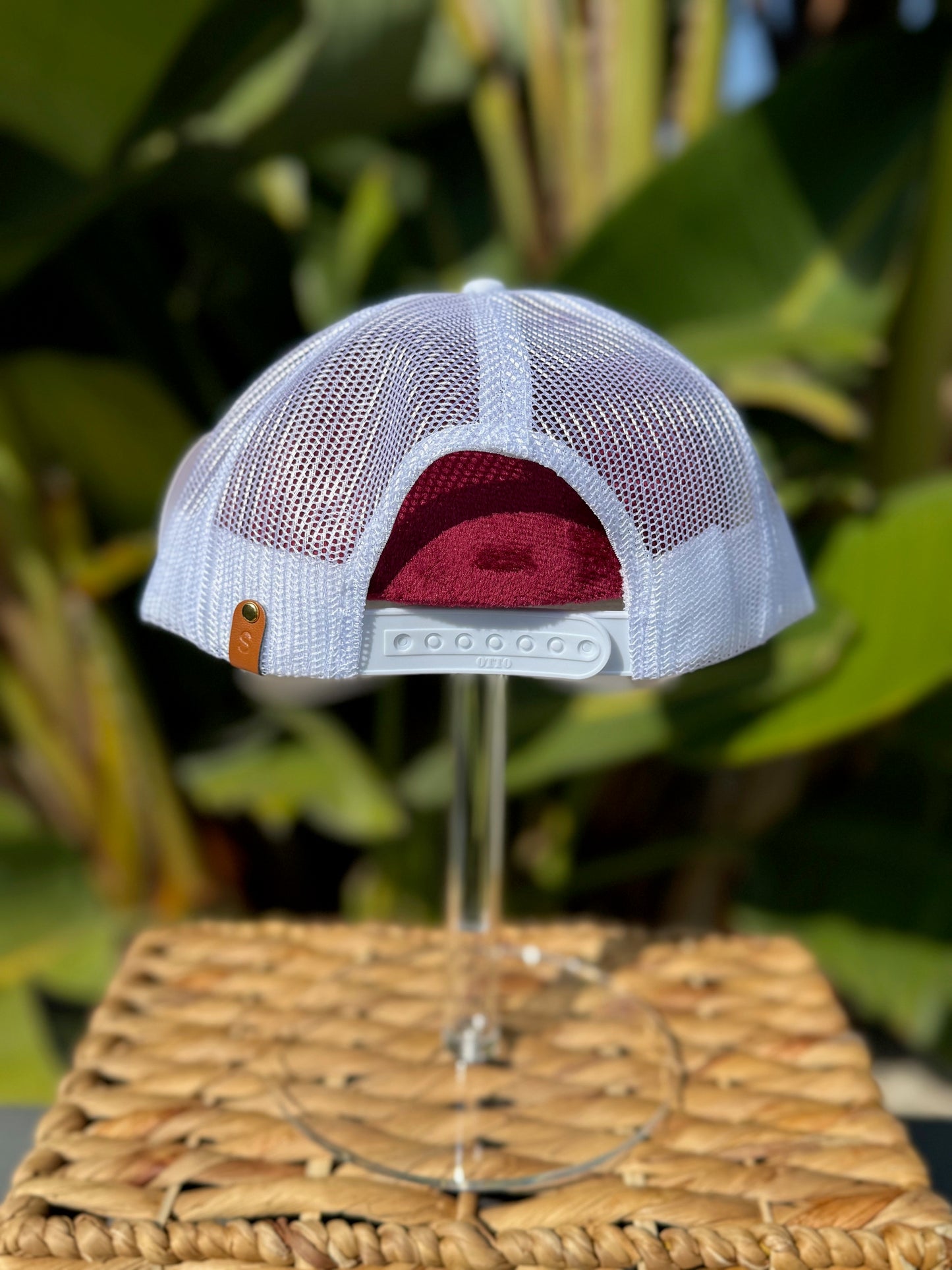 Gold Anchor Trucker Hat - White