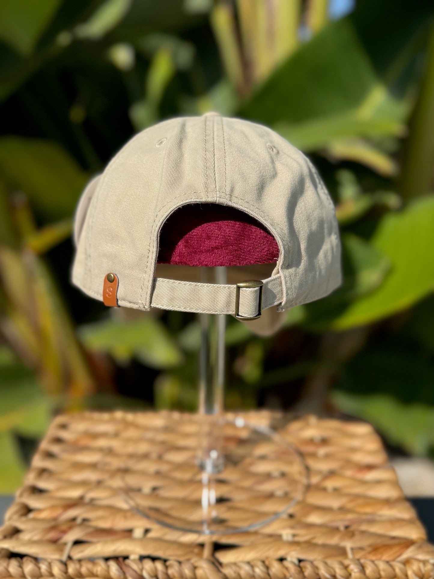 Peace Sign Dad Cap - Khaki