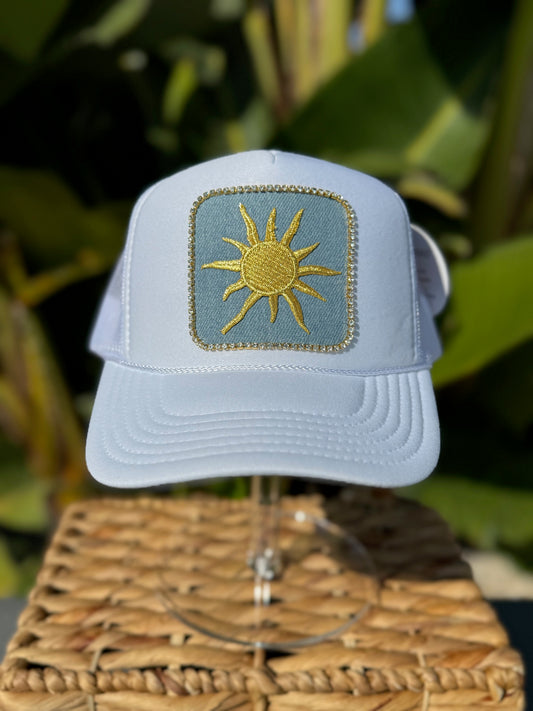 Sunspoke Signature Trucker Hat - White