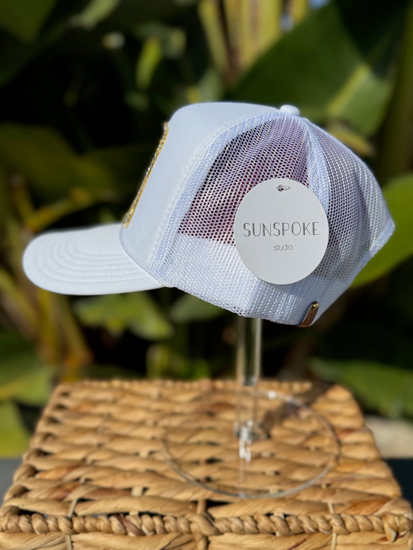 Sunspoke Signature Trucker Hat - White