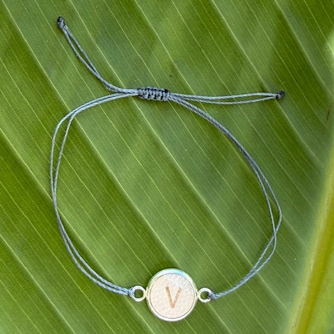 Personalized Initial Bracelet - Silver