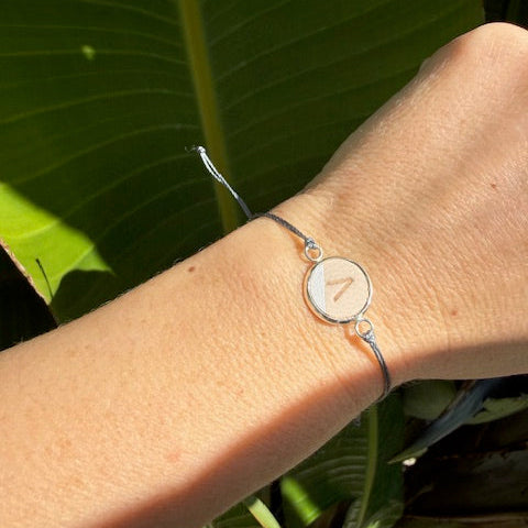 Personalized Initial Bracelet - Silver