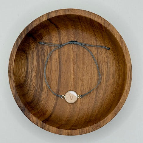 Personalized Initial Bracelet - Silver