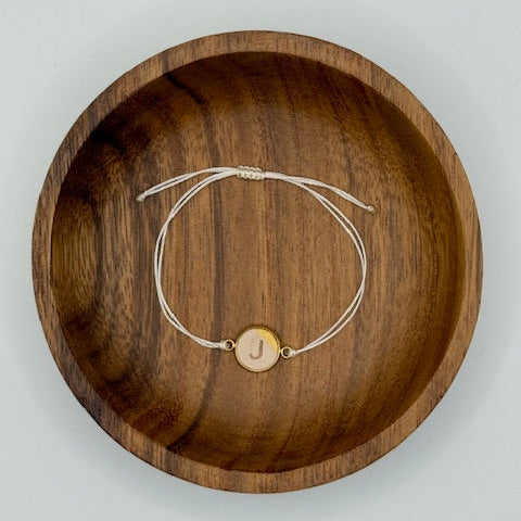 Personalized Initial Bracelet - Gold